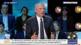 François Bayrou sur l'allocution d'Emmanuel Macron: "il l'a fait contre toute la haute administration"