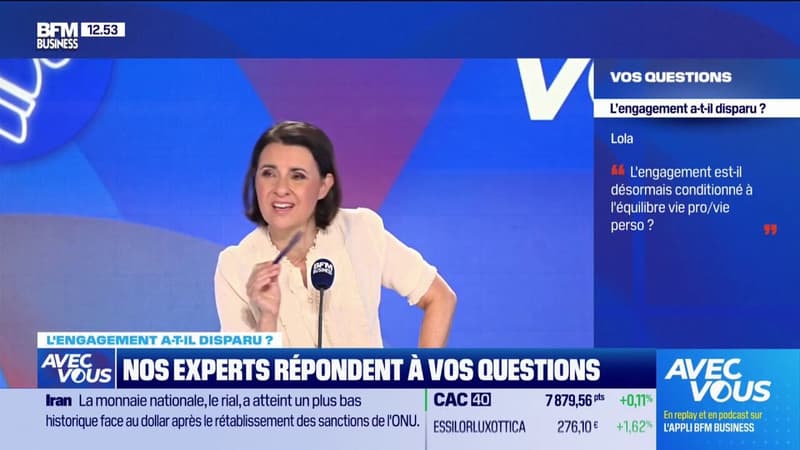 l'engagement conditionné à l'équilibre vie professionnelle et personnelle