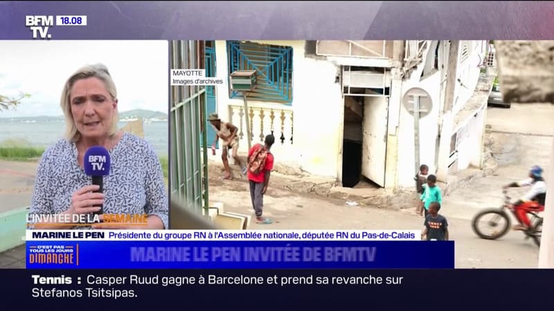 Marine Le Pen sur l'opération place nette à Mayotte: 