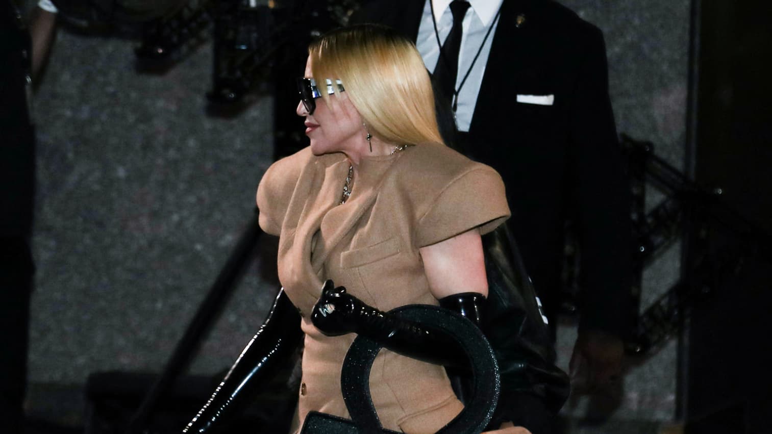 Madonna au défilé Luar à New York le 10 septembre 2024