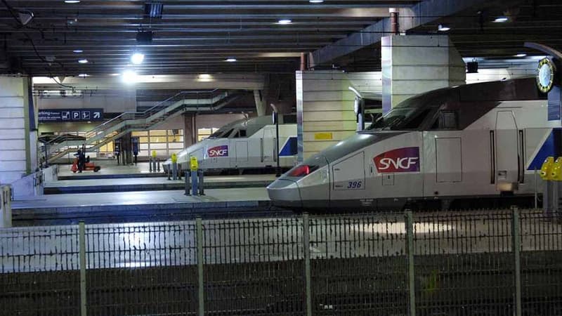 Des trains sont restés à quai vendredi 3 août à cause d'une interruption de trafic (photo d'illustration)