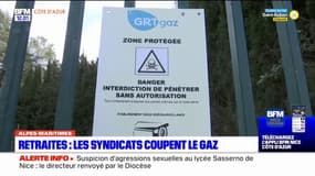 Retraites: les syndicats coupent le gaz à Saint-Cézaire-sur-Siagne