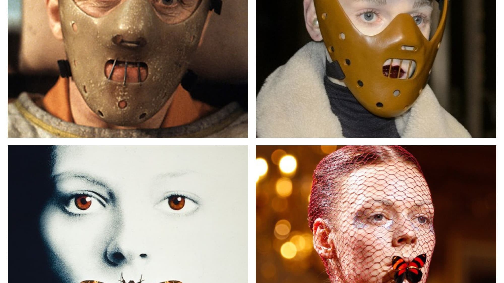 Anthony Hopkins dans la peau de Hannibal Lecter / Jodie Foster sur l'affiche du Silence des agneaux / Le défilé Gareth Pugh automne-hiver 2016 / Le défilé Giambattista Valli automne-hiver 2012 Anthony Hopkins dans la peau de Hannibal Lecter / Jodie Foster sur l'affiche du Silence des agneaux / Le défilé Gareth Pugh automne-hiver 2016 / Le défilé Giambattista Valli automne-hiver 2012