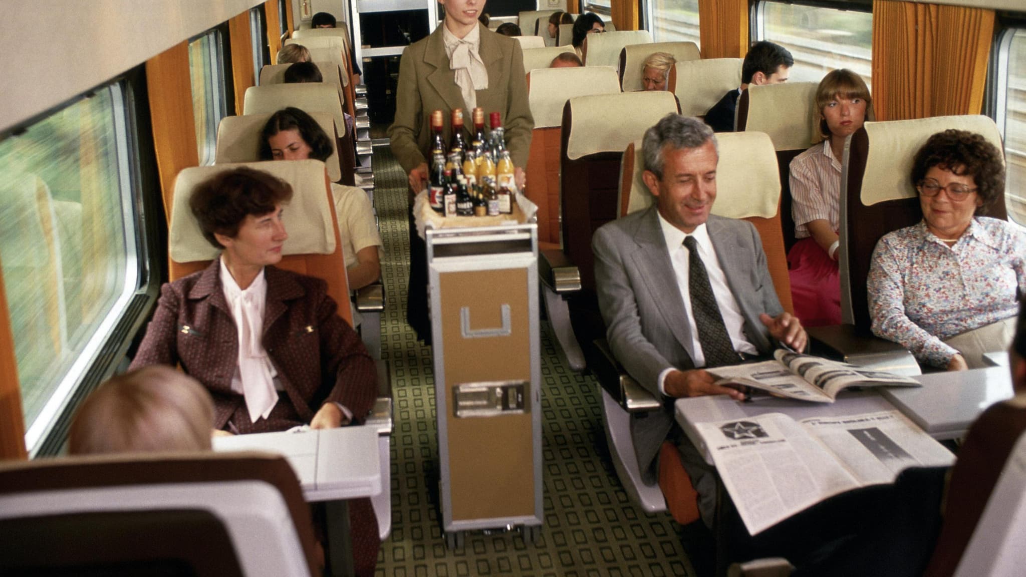 Le service à bord des premiers TGV