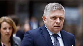 Robert Fico à Bruxelles, le 18 avril 2024.