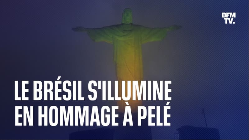 Le Corcovado, le Maracanã... Au Brésil, les lieux emblématiques s'illuminent en hommage au roi Pelé