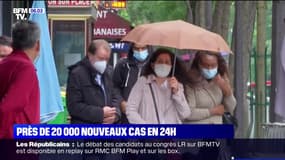 Covid-19: près de 20.000 nouveaux cas en 24h