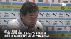 OM 2-1 Brest: "C'est notre meilleur match" encense Villas-Boas