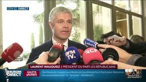 Laurent Wauquiez après son entrevue avec Emmanuel Macron : "Il faut des actes, qu'il aille sur le terrain".