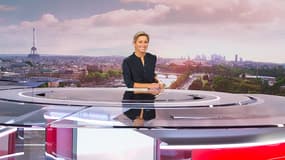 Anne-Sophie Lapix sur le plateau de 20 h de France 2 (illustration).