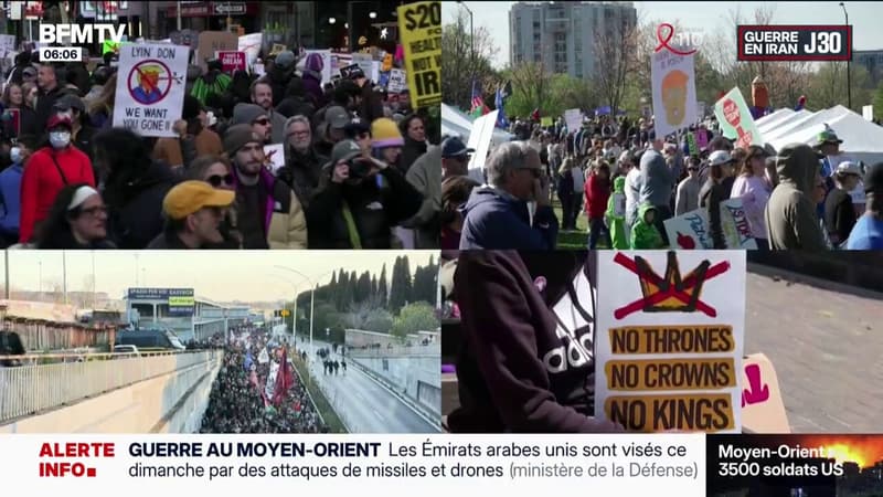 Guerre au Moyen-Orient: des milliers de rassemblements à travers les États-Unis pour protester contre Donald Trump