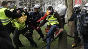 Manifestation de gilets jaunes à Bruxelles, le 8 décembre 2018