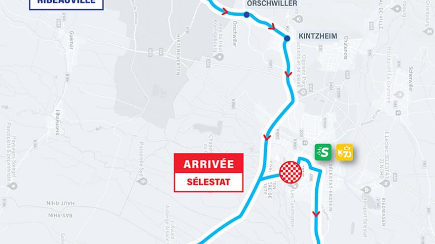 Course en ligne RIBEAUVILLE > SELESTAT le 28 juillet 2024