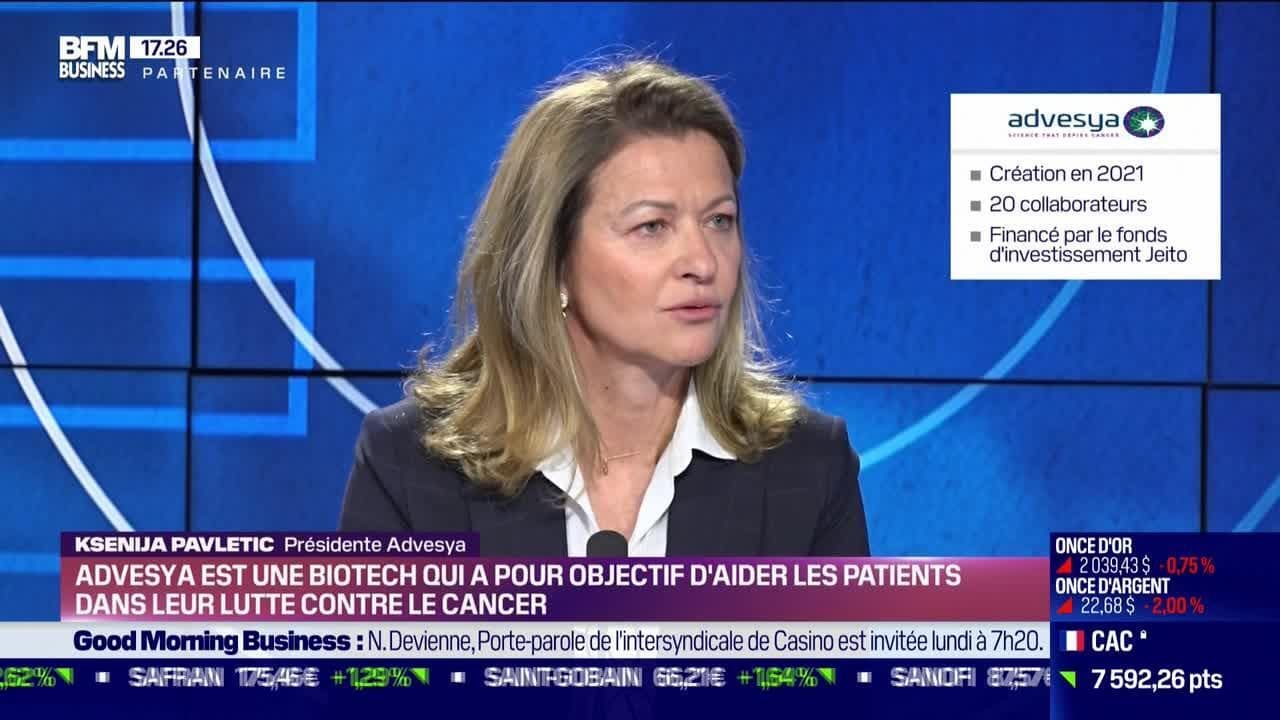 Ksenija pavletic (advesya) : advesya est une biotech qui a pour objectif d'aider les patients dans leur lutte contre le cancer - 03/02