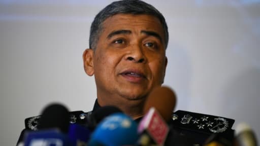 Le chef de la police nationale malaisienne, Khalid Abu Bakar, en conférence de presse à Kuala Lumpur, le 22 février 2017