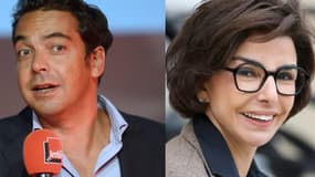 Patrick Cohen et Rachida Dati - Montage RMC.fr - Archives AFP