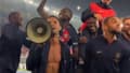 Layvin Kurzawa, Randal Kolo Muani et Ousmane Dembélé insultent les Marseillais lors des célébrations après PSG-OM (4-0, 6e journée de Ligue 1), le 24 septembre 2023