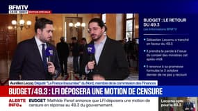Adoption du budget par 49.3: "La réponse sera le dépôt immédiat d'une motion de censure", annonce Aurélien Lecoq, député LFI
