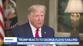 Mort de George Floyd: Donald Trump affirme que "ça n'aurait pas dû arriver"