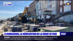 Nord: la rénovation de la digue de Dunkerque se poursuit et se paye