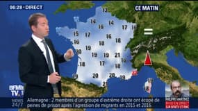 Météo: une France sous les nuages et des températures stationnaires