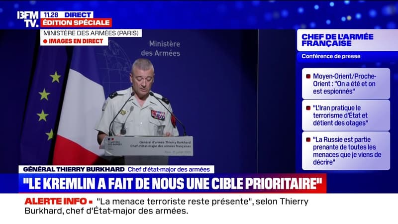 En Afrique comme en France, on est confronté à une guerre informationnelle menée par la Russie, estime le chef d'état-major des armées