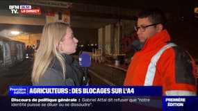 "On n'est plus qu'à 20 kilomètres de Paris": Samuel participe au blocage de l'A4 où il attend des renforts pour la journée
