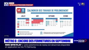 Métro B : encore des fermetures en septembre