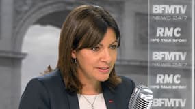 Anne Hidalgo, Maire de Paris (PS), sur le plateau de Jean-Jacques Bourdin le 8 juillet 2015.