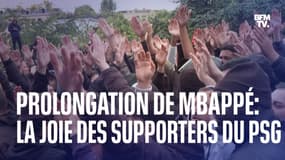 L'immense joie des supporters du PSG après l'annonce de la prolongation de Mbappé