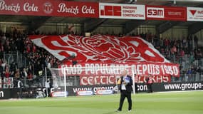 Le tifo des supporters du Stade Brestois, 23 septembre 2023