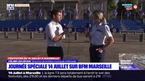Céline Lefléfian participe à son premier défilé du 14-juillet en tant que directrice de la Police municipale à Marseille