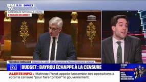 Adoption du budget: "Si on avait censuré, la situation aurait été bien pire", explique le porte-parole du Rassemblement national 