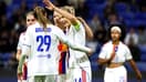 Les Lyonnaises fêtent un but contre Sankt Pölten en Ligue des champions le 15 octobre 2025