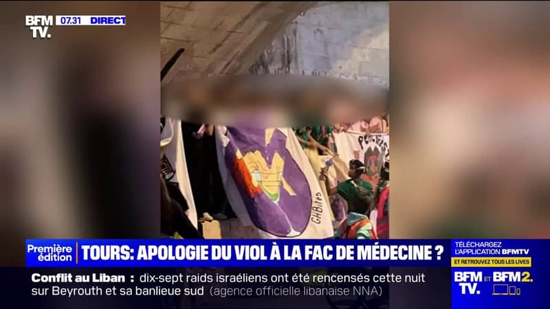 Apologie du viol: une banderole fait polémique à la fac de médecine de Tours