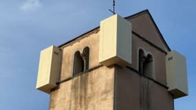 Les antennes 5G sur le clocher de l'église d'Essertenne