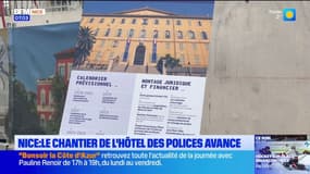 Nice: le chantier de l'hôtel des polices avance, la livraison attendue fin 2025