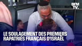 Le soulagement des premiers rapatriés français d'Israël à leur arrivée à Roissy