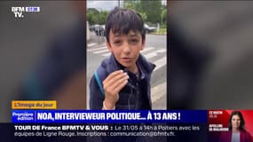 À 13 ans, Noa réalise déjà ses interviews politiques