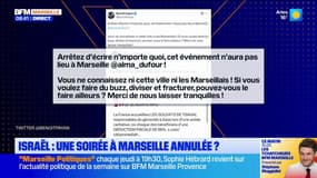 Israël : une soirée à Marseille annulée ?