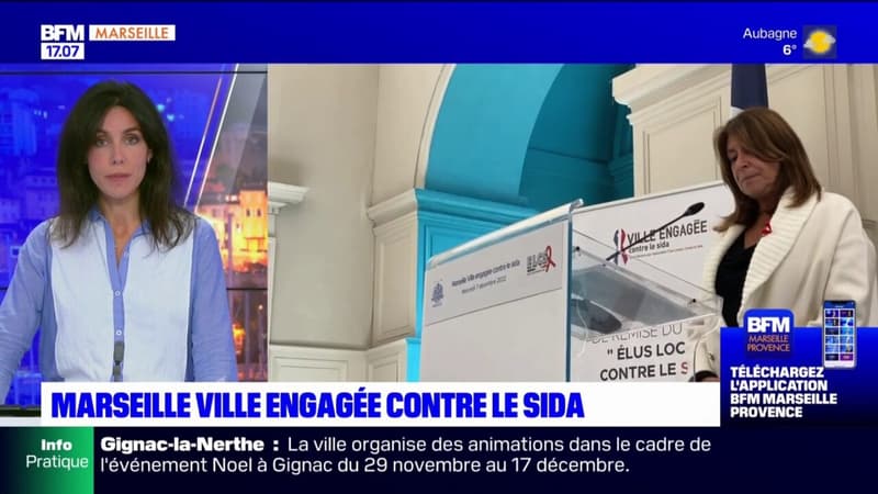 Marseille reçoit le label "ville engagée contre le Sida"