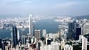 Vue aérienne de Victoria Peak, à Hong Kong