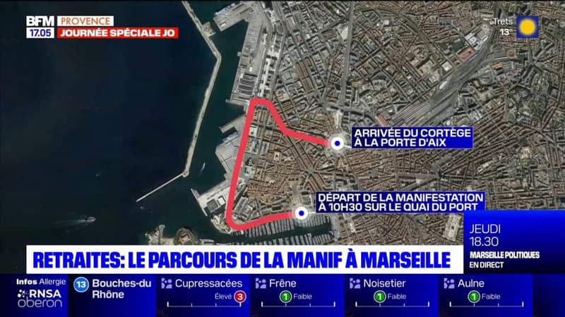 Nouvelle manifestation ce mercredi à Marseille contre la réforme des retraites