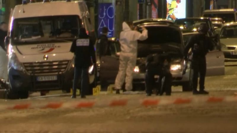 Le quartier des Champs-Elysées a été bouclée après la fusillade. 