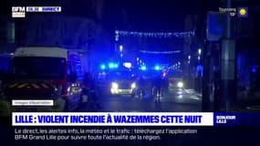 Lille: violent incendie à Waezmmes, six blessés légers