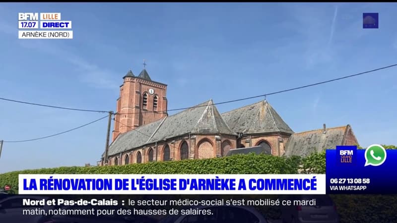 Arnèke: la rénovation de l'église a commencé