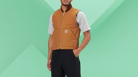 Cette veste sans manche Carhartt profite d'un prix à moins de 80 euros sur ce site 