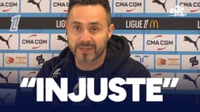 OM 1-1 Lille : "L'arbitre n'a pas fait un bon match", De Zerbi frustré