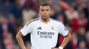 L'attaquant du Real Madrid Kylian Mbappé face à l'Athletic Bilbao le 4 décembre 2024