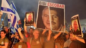 Une manifestation anti-Netanyahu à Tel-Aviv, en Israël, le 6 avril 2024
